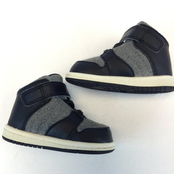 Nike Jordan 1 Flight 4 Prem GT Cool Grey/Vivid Pink-Black-White Sneakers - Picture 5 of 14